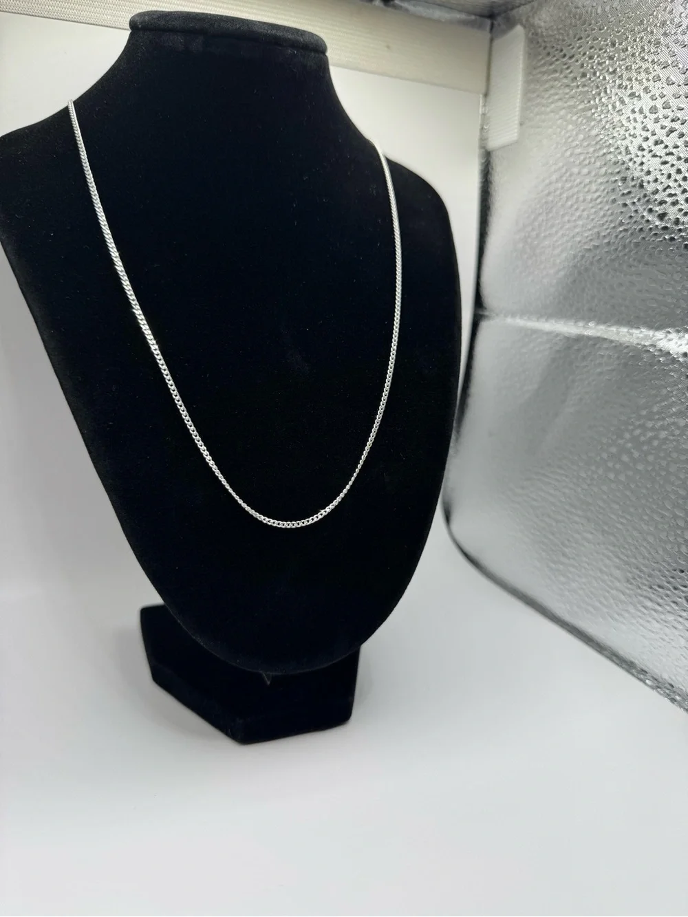 S925 silver cuban chain 1.5mm